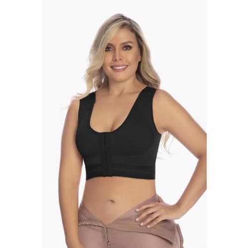 Surgical Bra-Sleeveless HooksDouble Frontal Fabric Lining. Post-surgical and sports bra fr