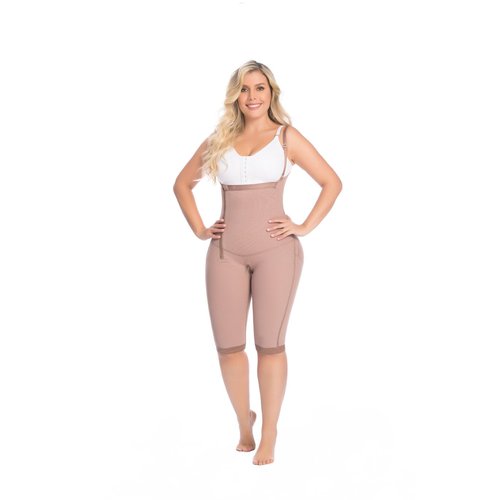 Body Garment below the knee with side zipper  braless ð. Offers control to thighs, abdomen