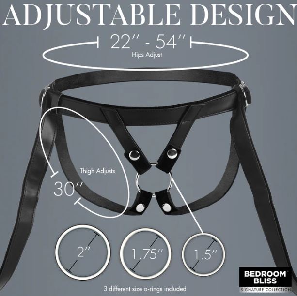 BB VELVET KISS STRAP ON HARNESS - XRAH183