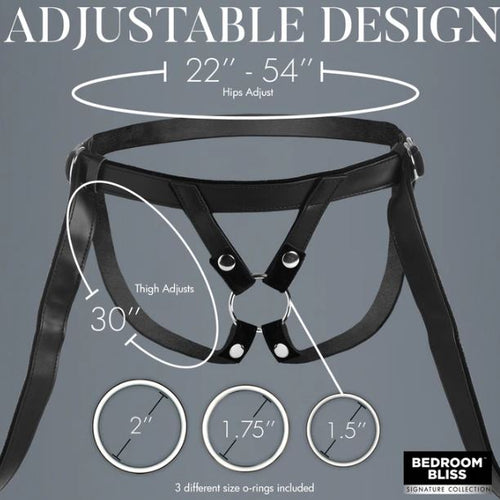 BB VELVET KISS STRAP ON HARNESS - XRAH183