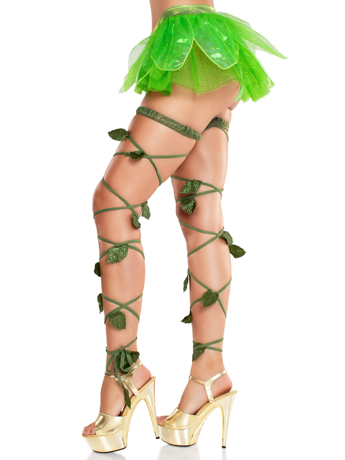 Ivy Shimmer Garter Leg Wraps - 1939      12622