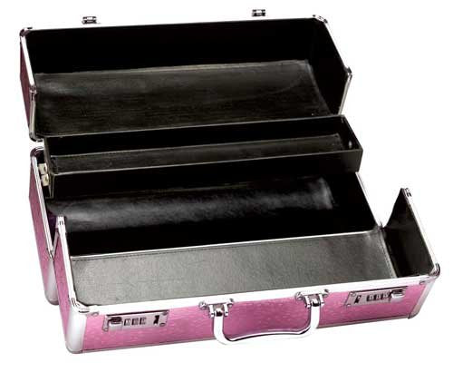 LOCKABLE VIBRATOR CASE PINK LARGE - BMS09816