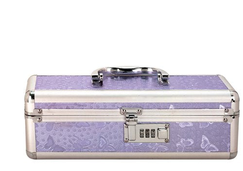 LOCKABLE VIBRATOR CASE PURPLE SMALL - BMS09915