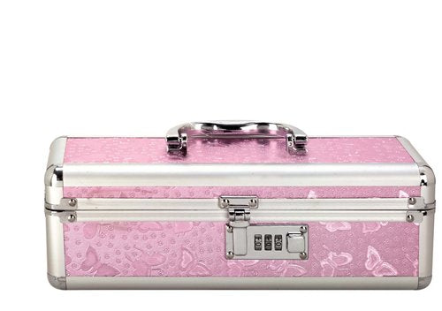 LOCKABLE VIBRATOR CASE PINK SMALL - BMS09916
