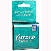 KIMONO MICROTHIN W/ AQUA LUBE 3PK - KM06003