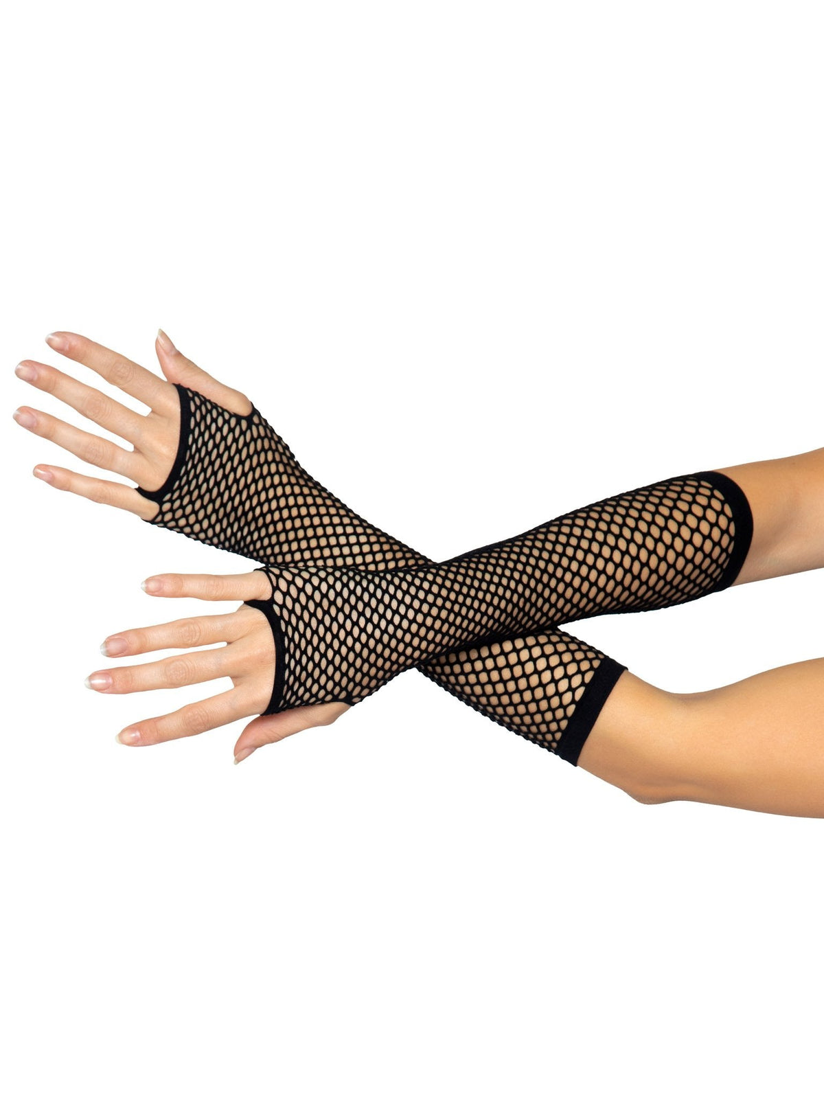 Triangle Net Fingerless Arm Warmer Gloves - 2024      00122