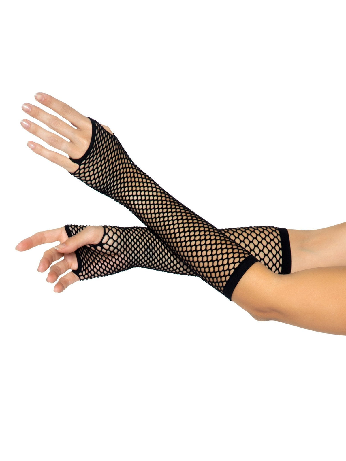 Triangle Net Fingerless Arm Warmer Gloves - 2024      00122