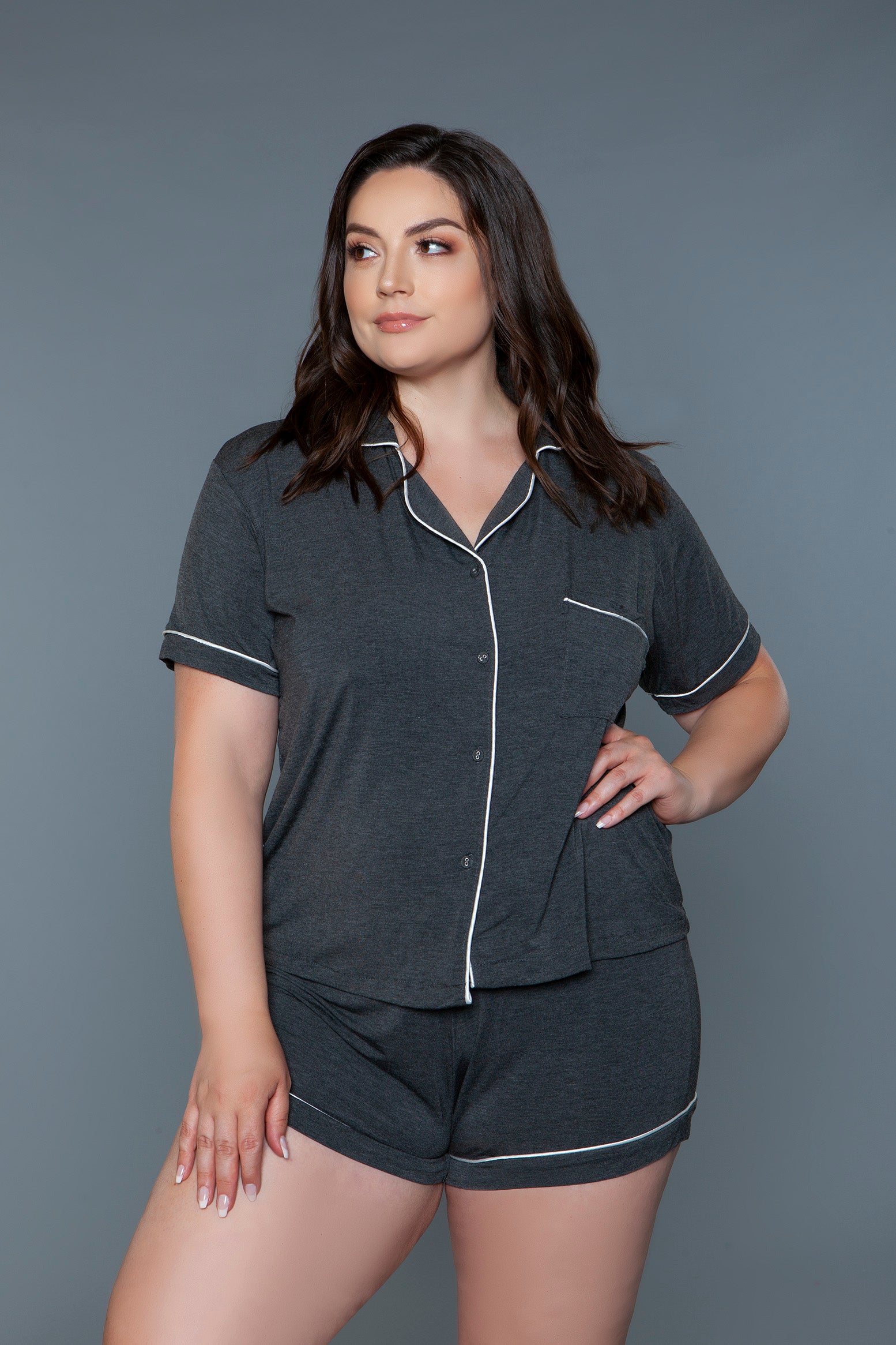 2027 Riley Two Piece PJ Set-Pinkfoxxx
