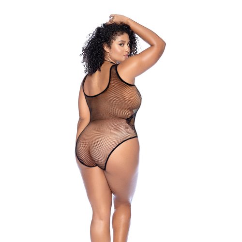 Dare to shine in this Snake Fishnet Bodysuit, where the sinuous snake design is traced wit