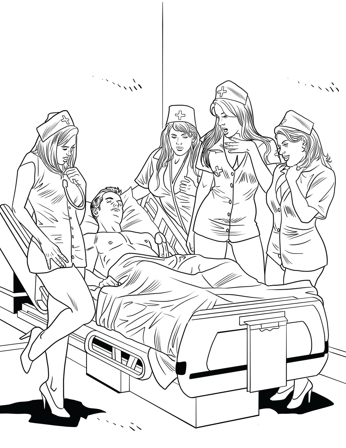 XXX NURSES COLORING BOOK (NET) - WRCB038