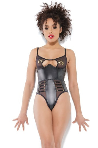 21227 - Sheer Crotchless Teddy
