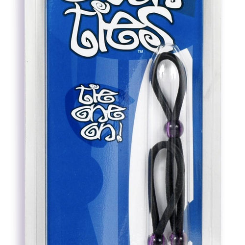SILICONE COCK TIES BLACK