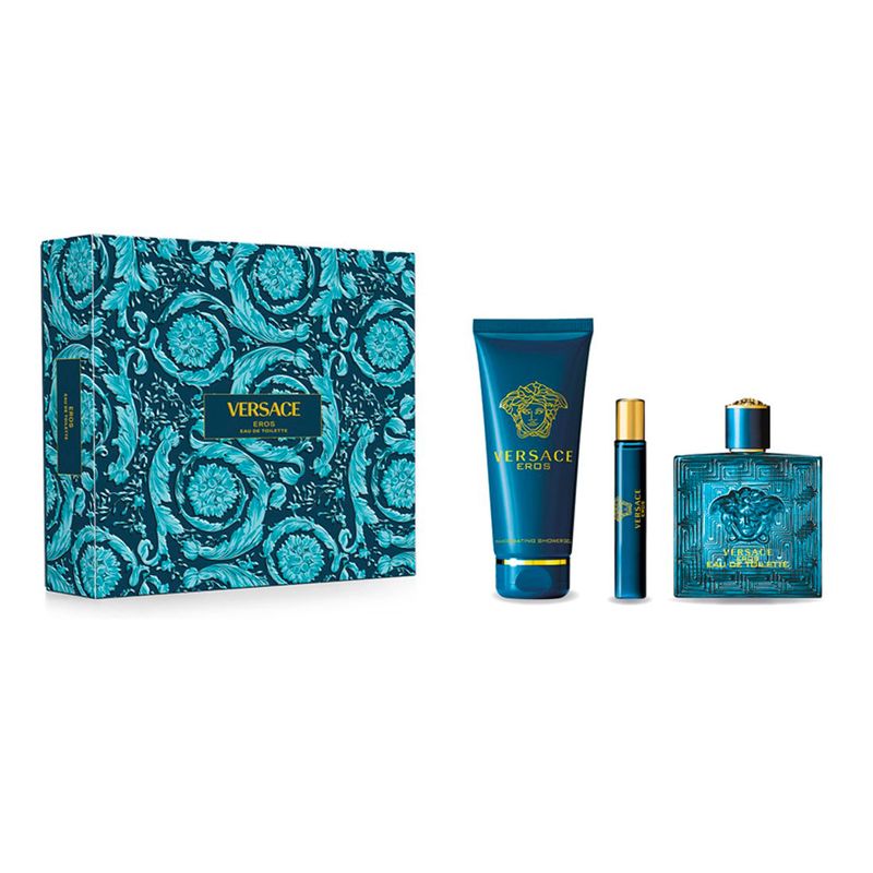 VERSACE EROS 3PC SET, MEN'S GIFT SET, EDT