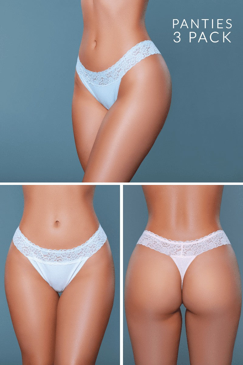 22003PK Devon 3 Pack-Pinkfoxxx