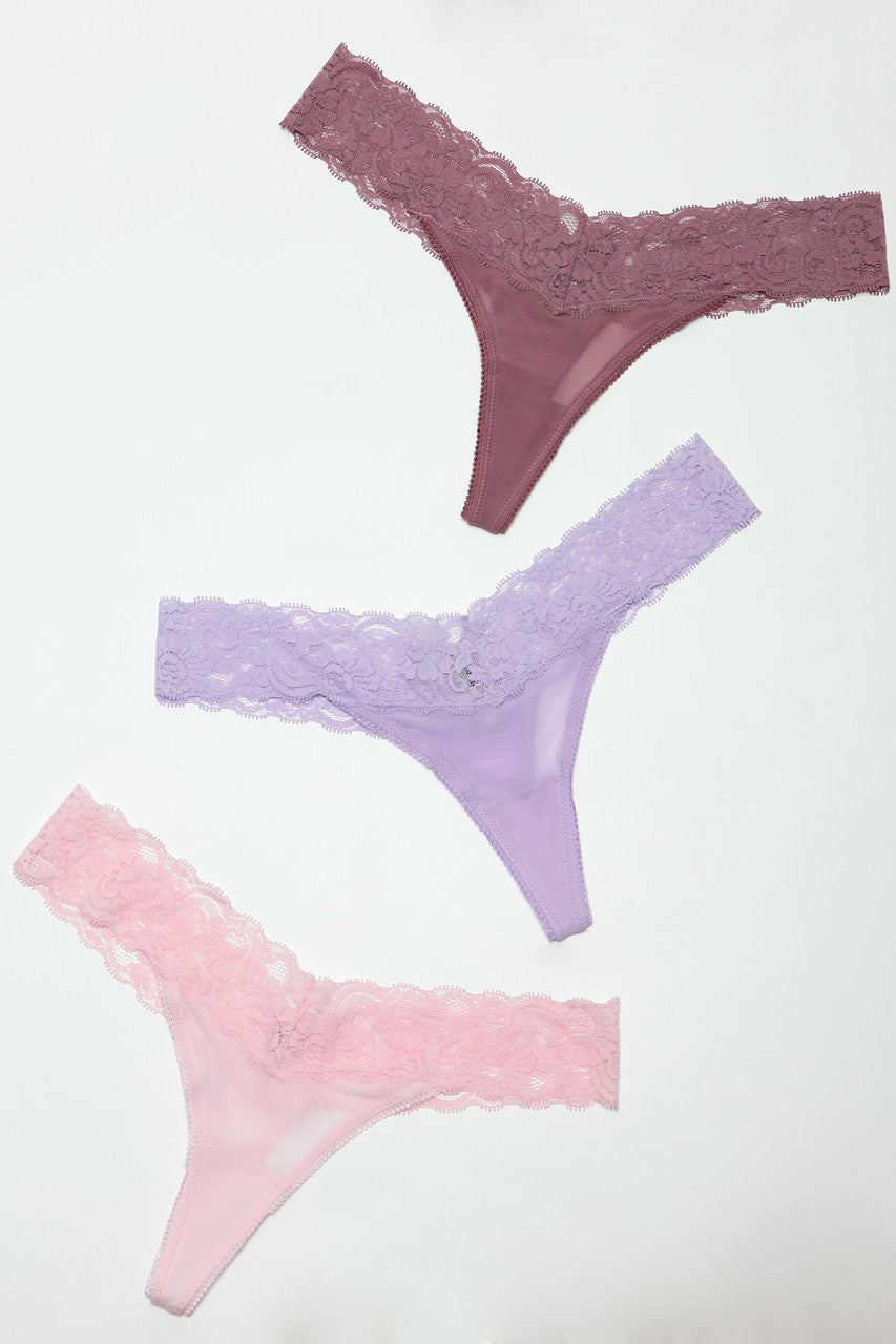 2201 Mila Thong 3 Pack-Pinkfoxxx