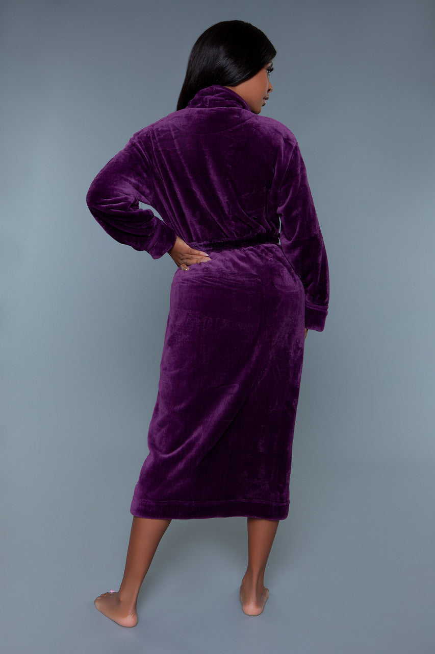 2260 Helena Plush Robe-Pinkfoxxx