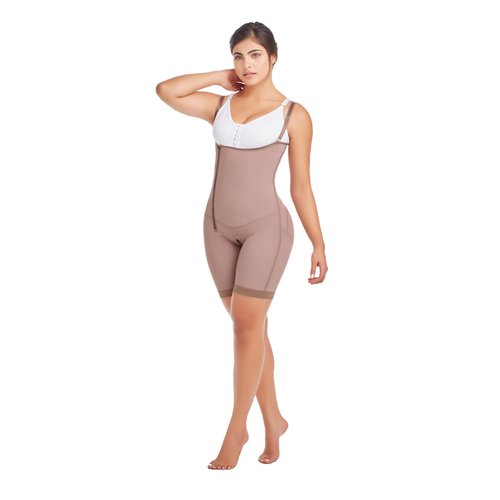 GIRDLE-ABDOMEN-ZIPPER-STRAP-HIP  . Open bust, strapless shapewear . Its closure is lateral