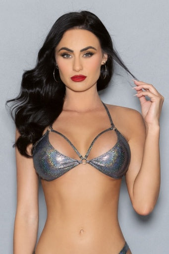 2300-Disco Party Tri Bra - Lingerie-Pinkfoxxx