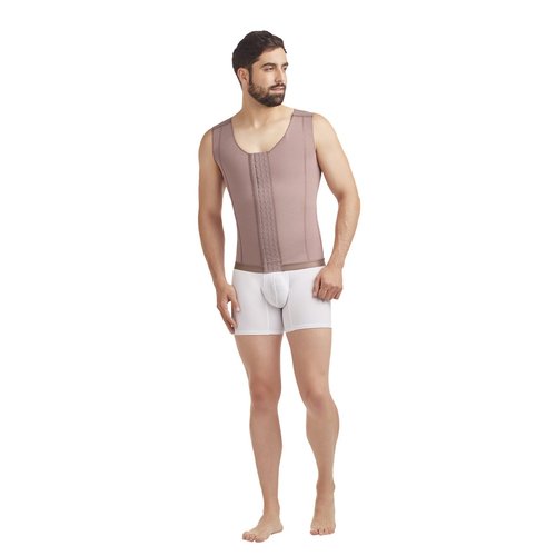 Male Sleeveless Vest 3 level hook. It is a shirt-type girdle that helps maintain a correct