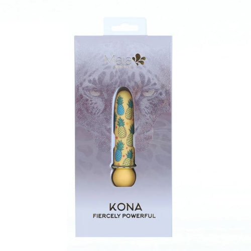 KONA RECHARGEABLE POWERFUL BULLET PINNEAPPLE PRINT JAGUAR POWER - MTMA2401PA