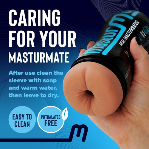 MASTURMATE REALISTIC FEEL MALE STROKER - BUTT - CREAM - CREMMATEBC
