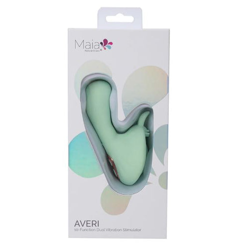 AVERI DUAL STIM VIBE GREEN - MTBO2502GRN