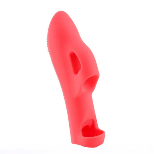 LANA LIQUID SILICONE FINGER VIBE RED - MTBO2509RED