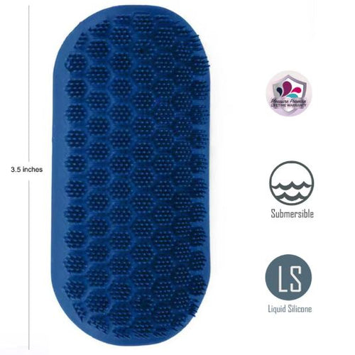 MADDOX BLUE SILICONE TICKLING VIBRATOR - MTBO2513BLUE