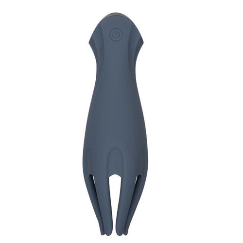 LEO GREY SILICONE TICKLING VIBRATOR - MTBO2518GREY