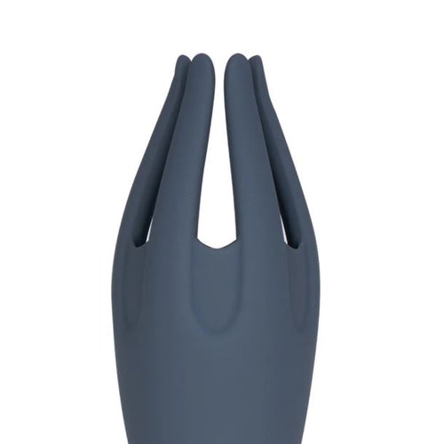 LEO GREY SILICONE TICKLING VIBRATOR - MTBO2518GREY