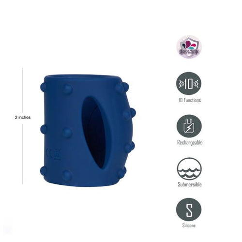 ROMEO BLUE VIBRATING GIRTH ENHANCER - MTBO2521BLUE