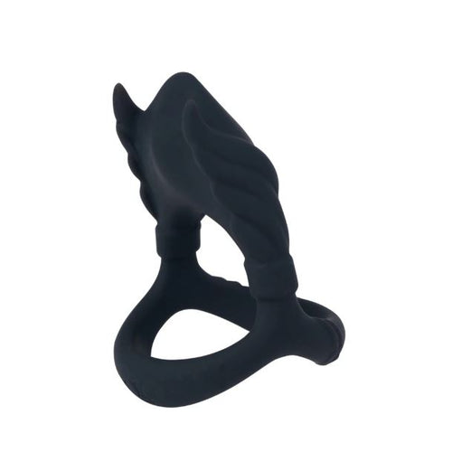 ROCKY BLACK PENIS RING - MTBO2522BLK