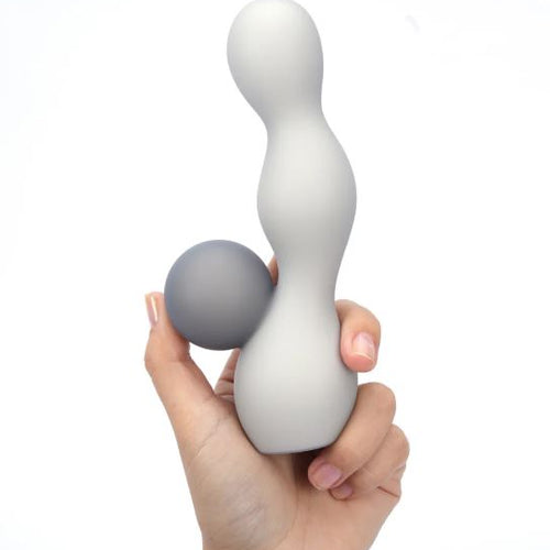 PRESLEY GREY BALL VIBRATOR GREY/ BLACK - MTBO2532GRBLK
