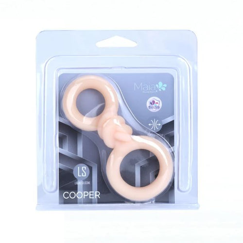 COOPER LIQUID SILICONE DUAL SUPER STRETCH C-RING VANILLA - MTBO2603VANILLA