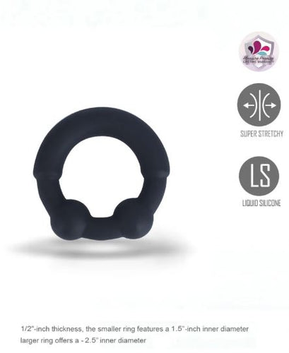 AXEL LIQUID SILICONE REINFORCED C-RING BLACK - MTBO2604