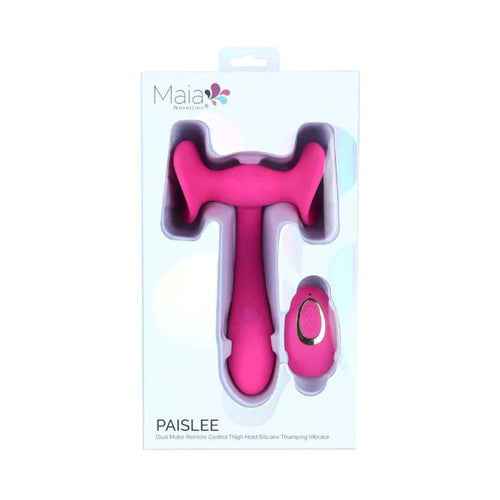PAISLEE DUAL MOTOR THIIGH HOLD VIBRATOR PINK - MTBO2614