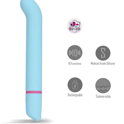 MARNI 10 FUNCTION SILICONE G-SPOT VIBRATOR BLUE - MTBO2618