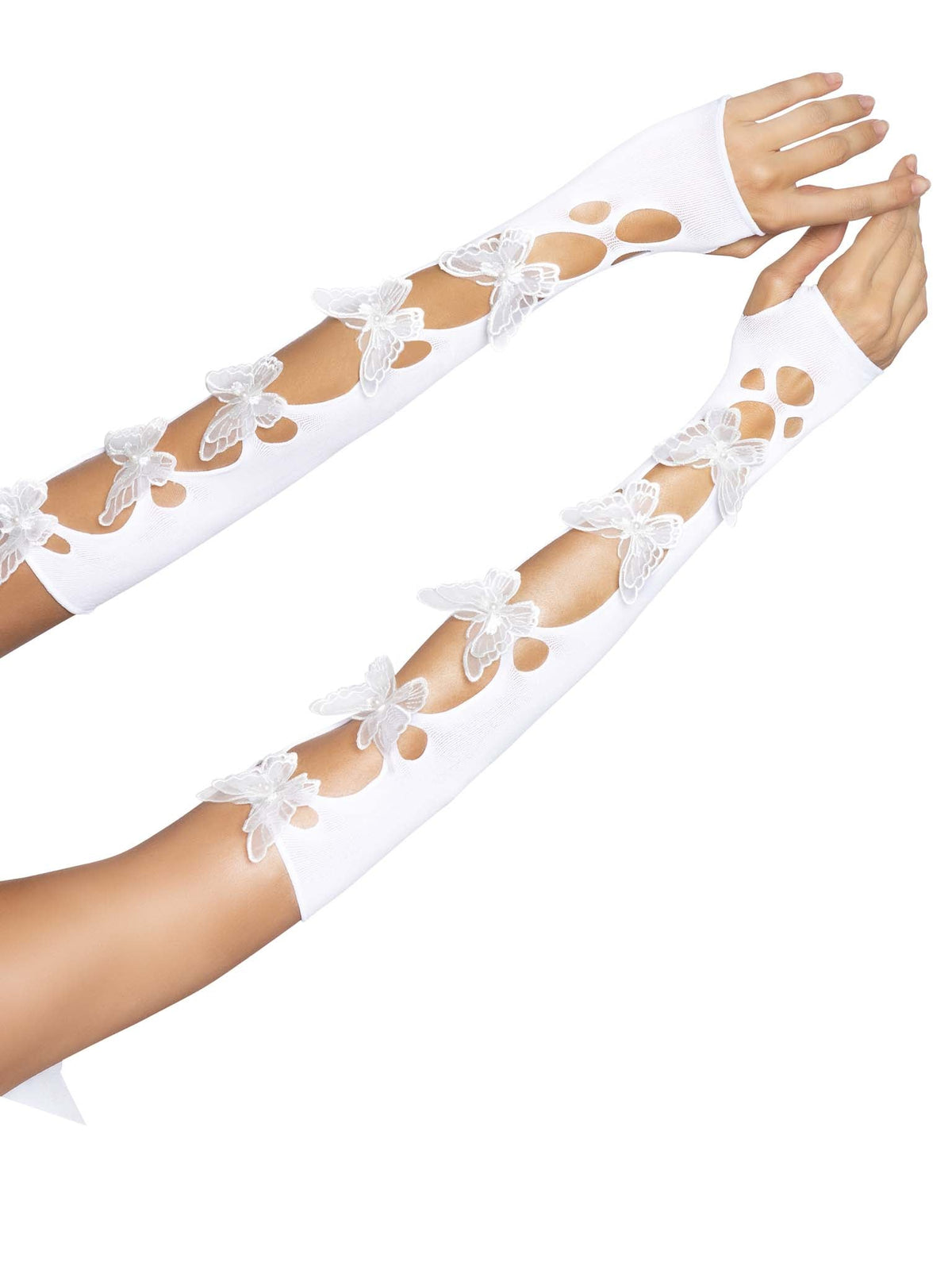 Butterfly Cut Out Arm Warmers - 2674      00122