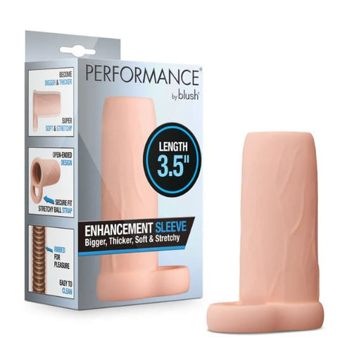 PERFORMANCE PENIS EXTENDER ENHANCEMENTE SLEEVE 3.5 VANILLA" - BN26823