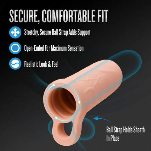 PERFORMANCE PENIS EXTENDER ENHANCEMENTE SLEEVE 3.5 VANILLA" - BN26823