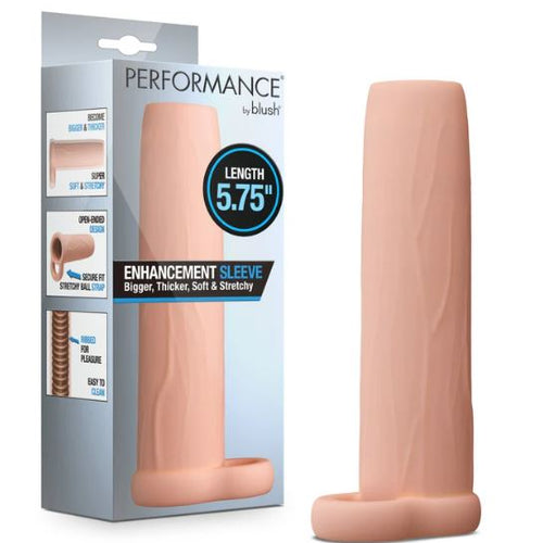 PERFORMANCE PENIS EXTENDER ENHANCEMENTE SLEEVE 5.75 VANILLA" - BN26843