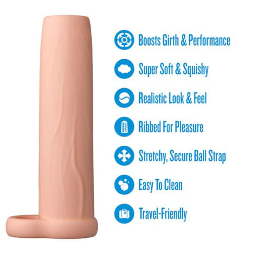 PERFORMANCE PENIS EXTENDER ENHANCEMENTE SLEEVE 5.75 VANILLA" - BN26843