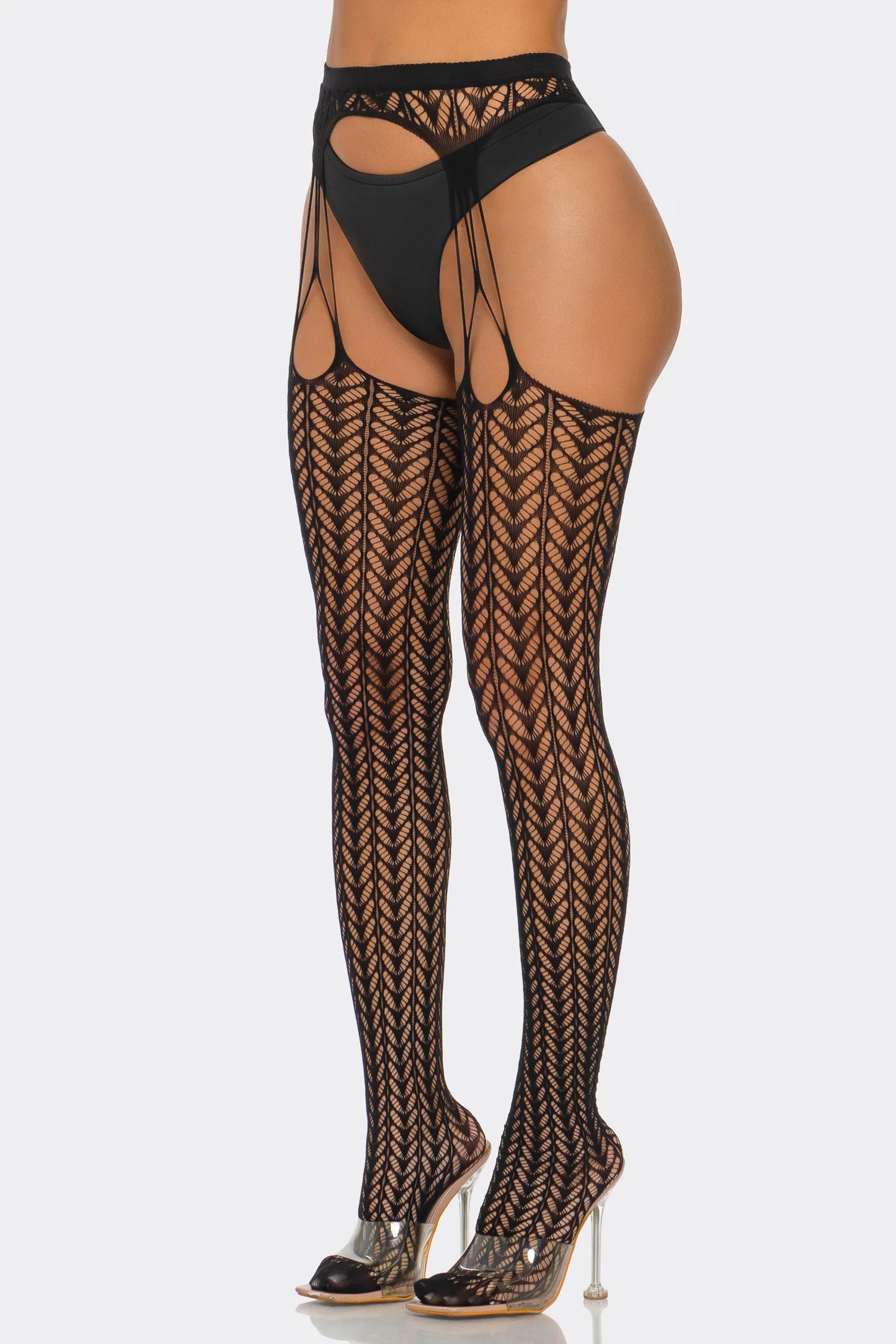 2687 Cheeky Chevron Tights