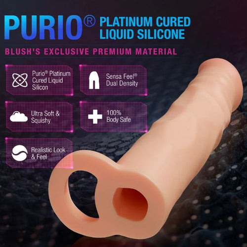 PERFORMANCE PLUS 2.5IN SILICONE PENIS XTENDER BEIGE - BN26983