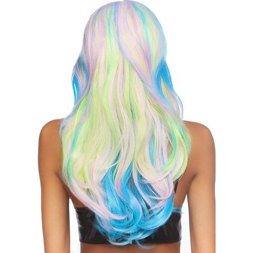 27" Mystic Hue Multi Color Wavy Long Wig - A2833     10122