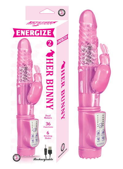 ENERGIZE HER BUNNY 2 PINK RABBIT VIBRATOR