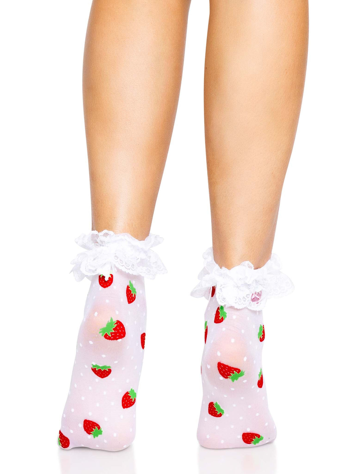Strawberry Ruffle Anklets - 3015      06222
