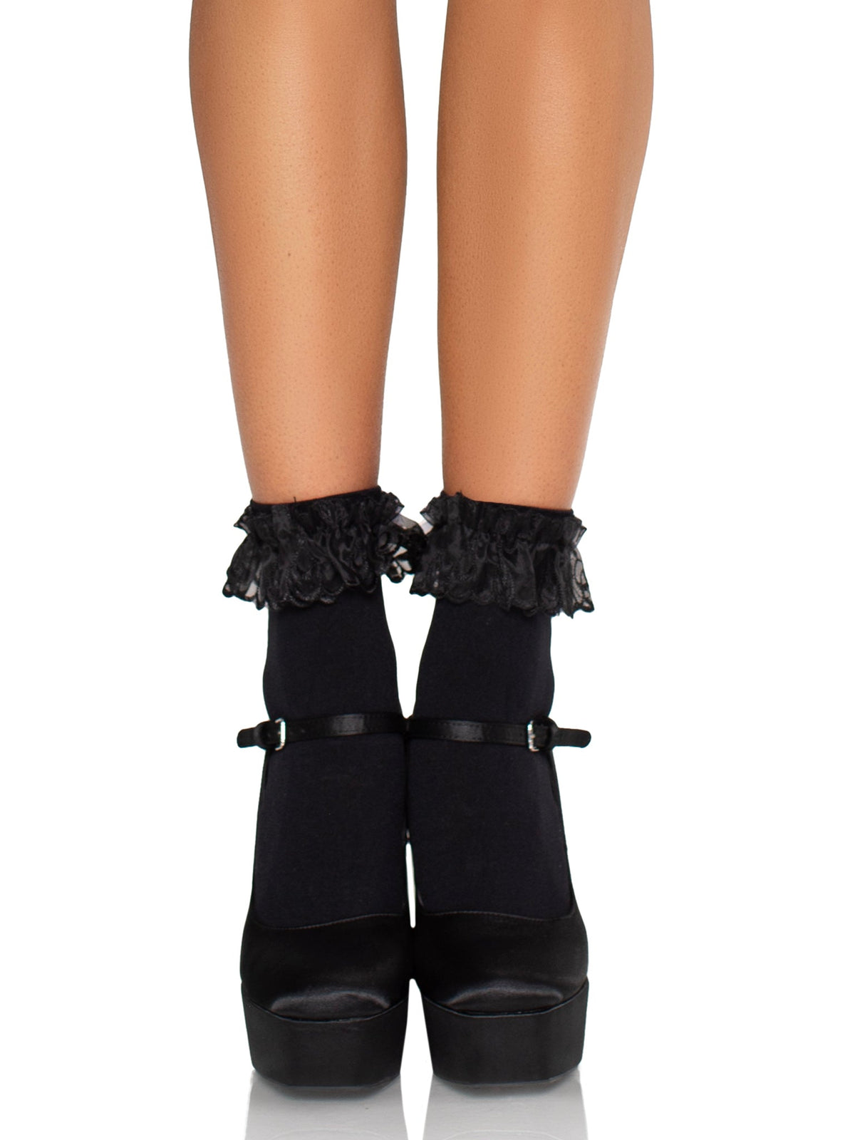 Lola Ruffle Bow Ankle Socks - 3029      00722