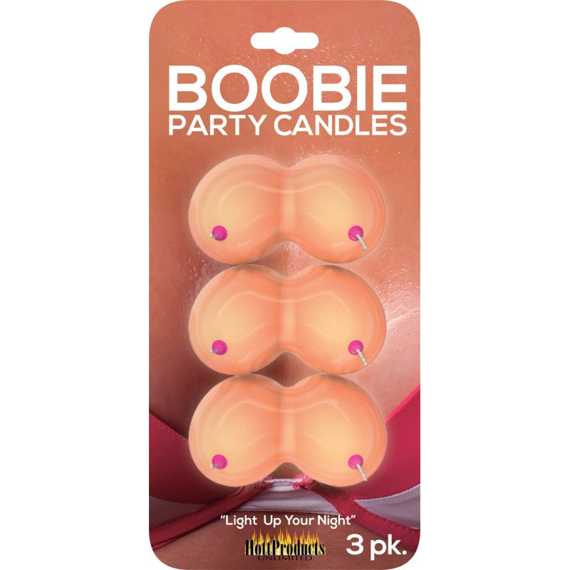 BOOBIE PARTY CANDLES 3PK