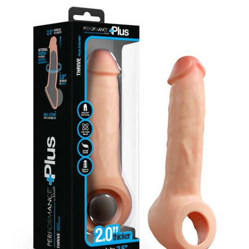 PERFORMANCE PLUS THRIVE 2.5IN SILICONE PENIS XTENDER BEIGE - BN31803